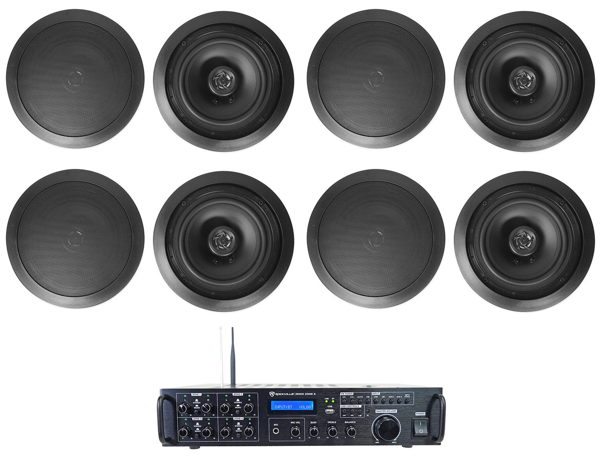 HC85 Black 8-Pack + Rock Zone 8 Receiver Bundle