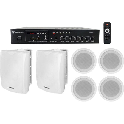 RCS80-1 + WET-6W and CCL5T White Speakers Bundle