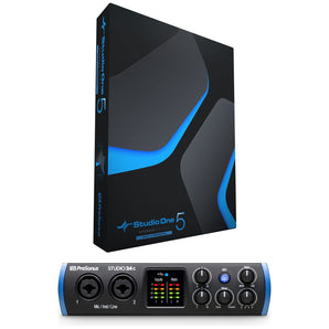 Presonus STUDIO 24C 2x2 USB-C Audio MIDI Recording Interface + Software Upgrade