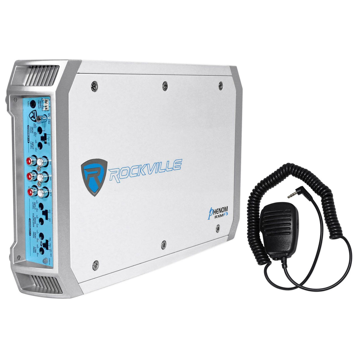 RXM-F3 Marine 4-Ch Amp + RMWK4 Marine Amp Kit Bundle