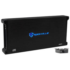 (2) Rockville W12K9D2 V3 12" 8000w Subwoofers+Vented Sub Box+Mono Amplifier+Amp Kit