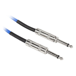 8 Rockville RCGT6.0BL 6'  1/4" TS to 1/4'' TS Guitar/Instrument Cable