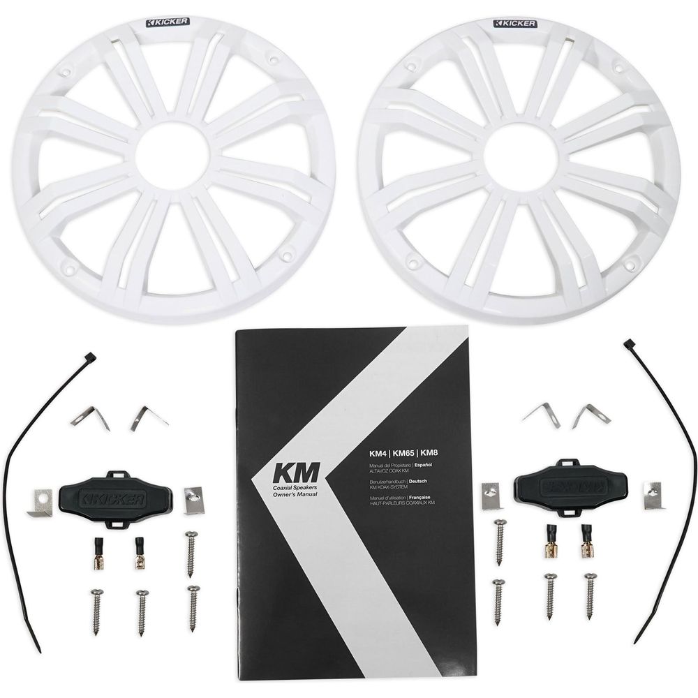 KM8 8" 600W Marine Wakeboard Tower Speakers with LED Lighting