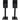 Pair Rockville RockShelf 64B Black 6.5" Home Bookshelf Speakers w/21" Stands