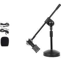 RCM01 PC Podcast Podcasting Recording Microphone+Mic Mount+Boom Stand