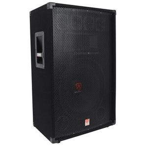Rockville RSG15.4 15” 3-Way 1500 Watt 4-Ohm Passive DJ/Pro Audio PA Speaker