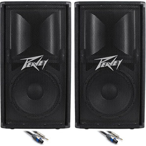 (2) Peavey PV112 12" Inch Passive PA Speaker Monitor +(2) FREE Speaker Cable