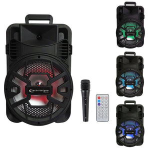 Technical Pro SPARK12B 12 Battery Powered Portable Bluetooth Speaker w TWS Bundle with Mic