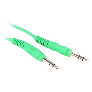 4 Rockville RCTR103G Green 3' 1/4'' TRS to 1/4'' TRS Cable 100% Copper