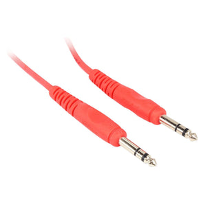 8 Rockville RCTR110R Red 10' 1/4'' TRS to 1/4'' TRS  Cable 100% Copper