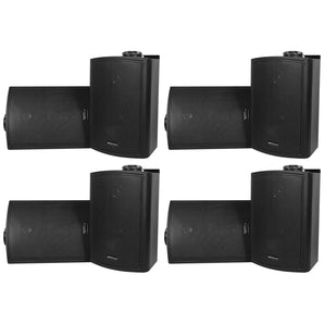 8) Rockville HP5S Black 5.25" Outdoor/Indoor Home Theater Patio Swivel Speakers