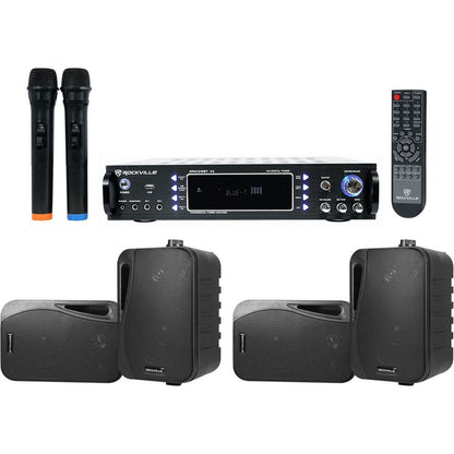 HP4S-8 Black 4-Pack + RPA70WBT Receiver Bundle
