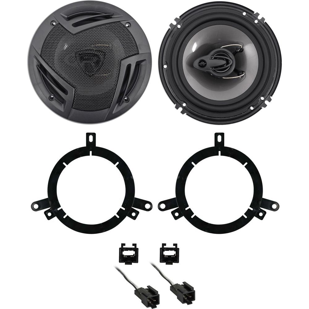 Rockville 6.5" Front Factory Speaker Replacement Kit For 1999-04 Chrysler 300M