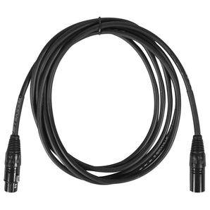 (4) Rockville RCXFM10E-B 10 Foot Female to Male XLR Mic Cables Black 100% Copper