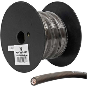 Rockville R0G5BLACK 0 Gauge AWG 5-Ft Black Car Amp Ground Wire Cable-High Grade