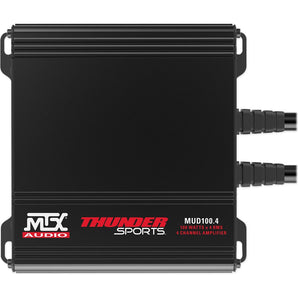 MTX MUD100.4 400w 4-Channel Amp+Memphis Audio Bluetooth Rocker Switch Controller