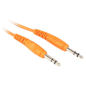 10 Rockville RCTR103O Orange 3' 1/4'' TRS to 1/4'' TRS Cable 100% Copper