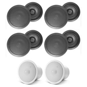 (8) HC85 8" 700 Watt Black In-Ceiling Home Theater Speakers+JBL Subwoofers