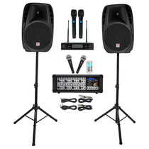RPG2X15 + Dual UHF Wireless Microphones Bundle