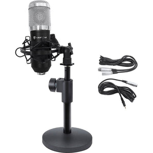 Rockville RCM01 Studio Podcast Recording Microphone+Samson Desktop Mic Stand