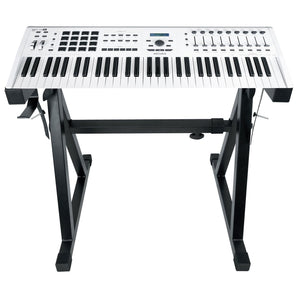 Arturia KeyLab 61 MkII 61-Key White Keyboard Controller+Z-Style Pro Stand+Bag