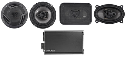 46CXA3604T CXA360.4 360w RMS 4-Channel Car Amplifier+6.5"+4x6" Speakers