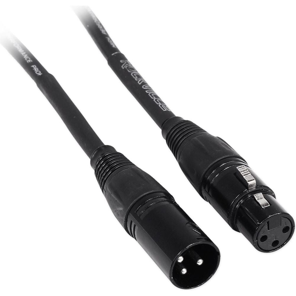 4 3' Female to Male XLR Cables 100% Copper (Black, Blue, Red, and Yellow)