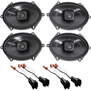 Polk 6x8" Front+Rear Speaker Replacement For 2001-2005 Ford Explorer Sport Trac