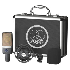 AKG P420 Studio Condenser Recording Microphone+Samson Vocal Booth+Stand