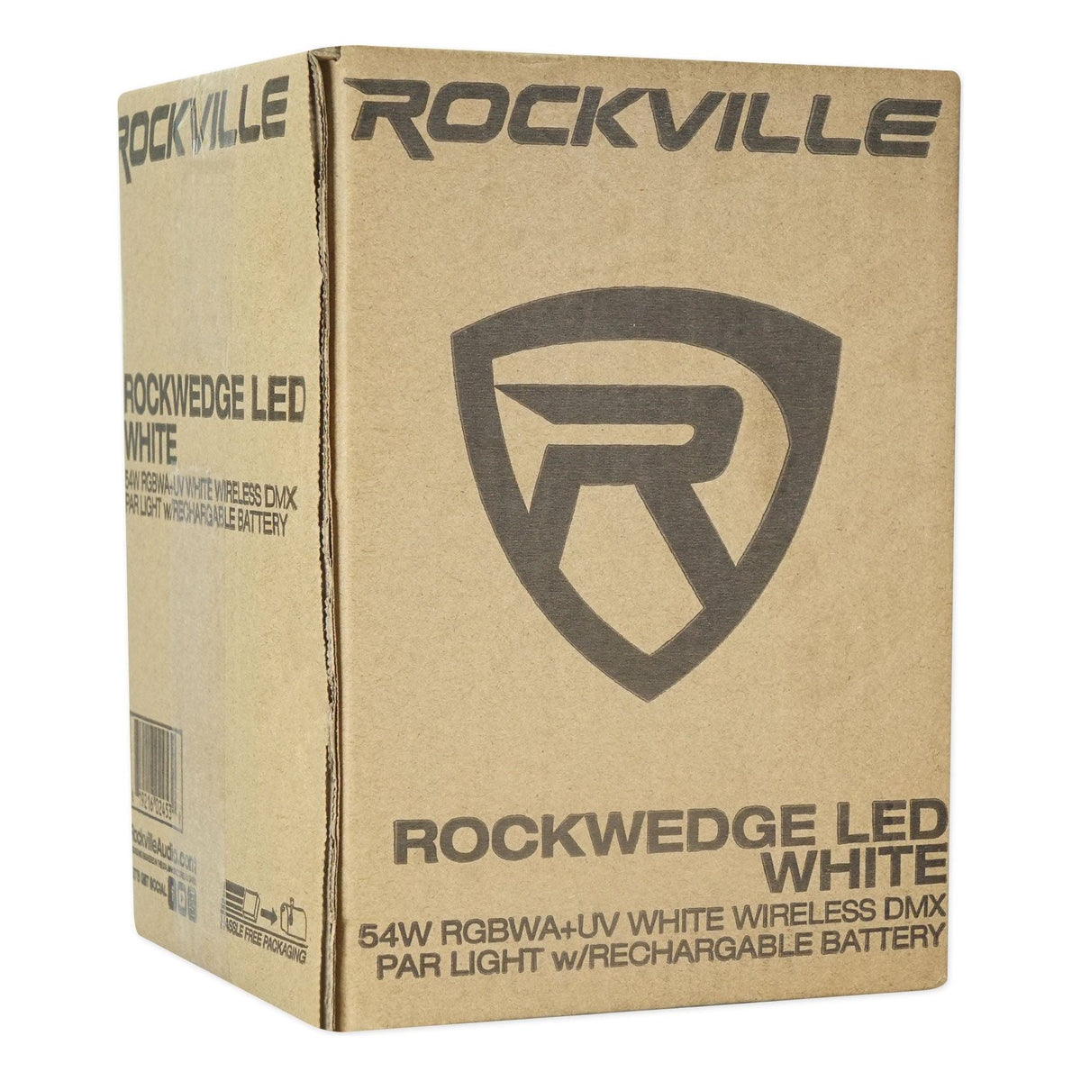 (6) RockWedge LED White Battery Powered Lights+Wireless DMX Controller