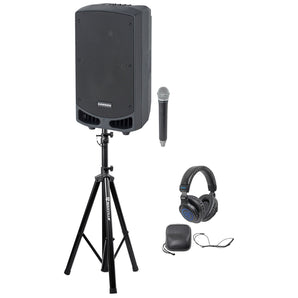 Samson Expedition XP310W 10" Portable PA Bluetooth Speaker+Mic+Stand+Headphones