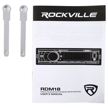 Single-Din Car Digital Media Bluetooth Receiver + Install For 2005 Honda Civic SE