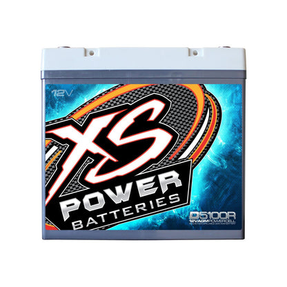 XS Power D5100R 3100 Amp AGM Power Cell Car Audio Battery + Power/Ground Wires