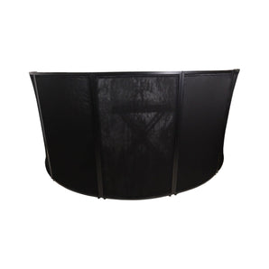 ProX XF-LUNABLK LUNA Curved 5 Panel Black DJ Facade Booth+Black White Scrims+Bag