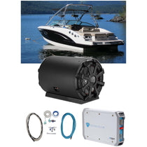 KICKER 46CWTB104 TB 10" 800 Watt Marine Subwoofer+Enclosure+Amplifier For Boat