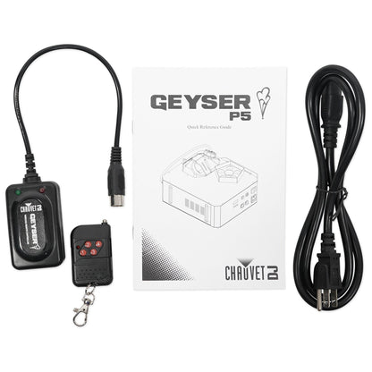Geyser P5 Fog Machines + ROCKHAZE 700 Hazer Bundle