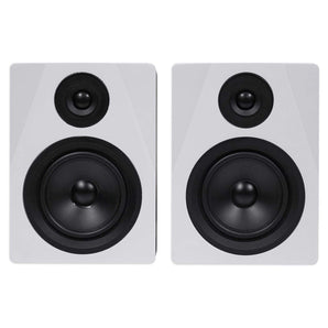 (2) Rockville APM5W 5.25" 250W Powered USB Studio Monitor Speakers+Desk Stands