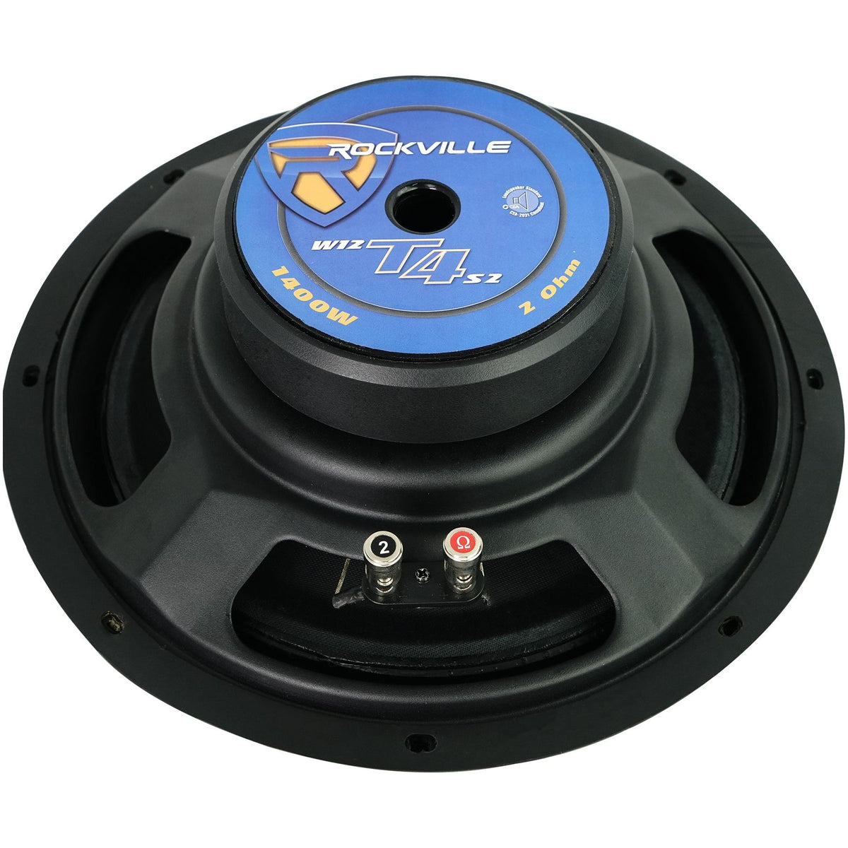 W12T4S2 12" Shallow Mount Subwoofers 2-Pack + KRYPTON-M2 Amplifier Bundle