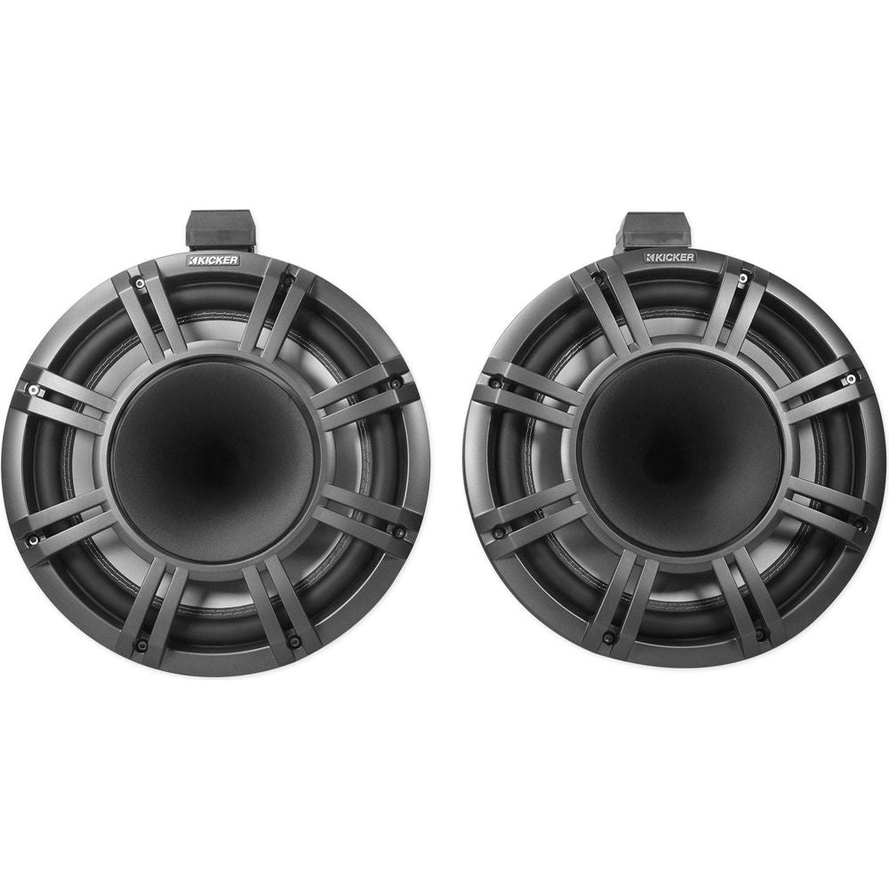 KICKER KMTC11 HLCD 11" Wakeboard Tower Speakers+4) 8" LED Speakers+6-Channel Amp
