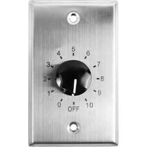 (2) Rockville VOL7035 35w 70v Stainless Wall Volume Control Zone Controllers