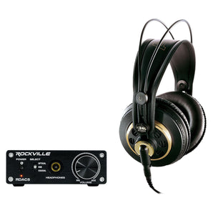 AKG K240 Studio Recording Monitoring Headphones+DAC Headphone Amp