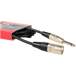 Hosa HPX-010 10 Foot 1/4" TS - XLR 3Pin Male Unbalanced Interconnect Audio Cable