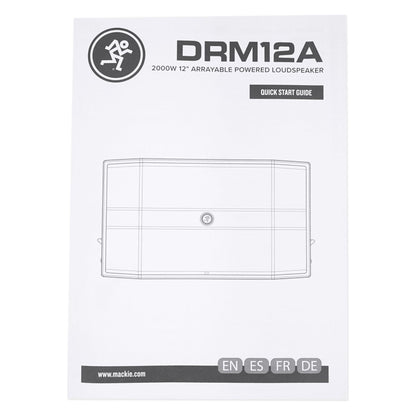 (2) DRM12A 2000W 12in Powered DJ PA Speaker Bundle with Covers & Stands
