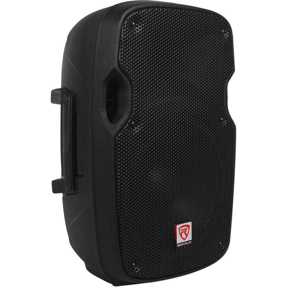 (2) SPG88 8" 800W 8 Ohm PA Speakers ABS Cabinet+RPA5 1000W Amplifier