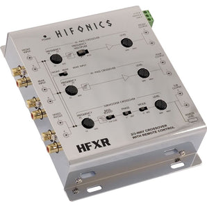 Hifonics HFXR 3-Way Active Crossover With Remote + 17' + 6' RCA Cables