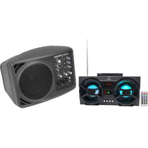 SRM150 Powered Active PA Monitor Speaker With Bonus Bluetooth Boombox