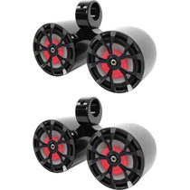 RKL80MB 4-Pack + DMAC80B Dual Black Tower Enclosures Bundle