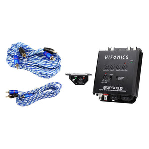 Hifonics BXIPRO3.0 Digital Bass Processor w/Noise Reduction+Remote+2) RCA Cables