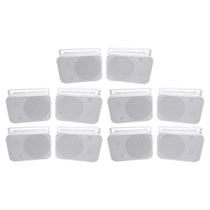 (10) HP65S-8 6.5" Outdoor/Indoor Home Theater Speakers + Swivel Brackets