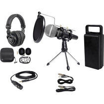 RMC‑XLR Wired Mic + RTMS21 Tripod + PRO‑M50 Headphones Bundle